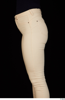 Charity casual dressed hips thigh white jeans 0003.jpg